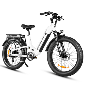 Free shipping EU Stock 4.0 Fat Tire <b>Ebike</b> High carbon steel Electric Mountain Bike - Product Image 1