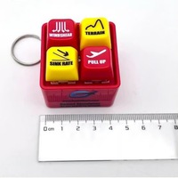 Llavero de Juguete con Interruptor Mecánico de Plástico Premium, Personalizado con 4 Teclas GPWS, para Aficionados a la Aviación