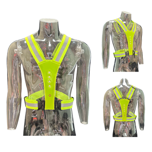 Giao Thông Nhấp Nháy LED Phản Quang Vành Đai Phản Quang Chạy Thể Thao Vest Với Có Thể Điều Chỉnh Vành Đai Đàn Hồi Cho Đêm Đi Bộ Đi Xe đạp - Product Image 4