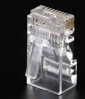 Konektor Ethernet RJ45 Cat6 Cat5e Cat7 Konektor Kabel Jaringan Connecteur RJ45 Terbuka Dan Tertutup