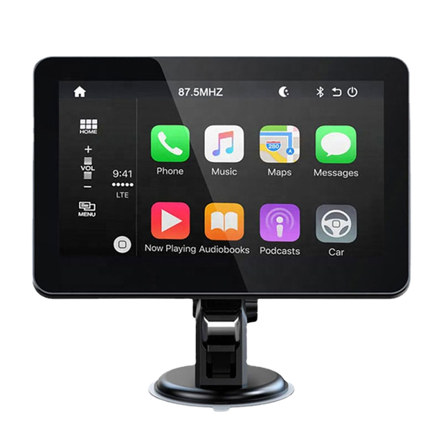 Touch Screen Wireless Carplay  Android Auto Universal Car Radio Player Wifi BT FM  AUX Video Portable GPS Navigation