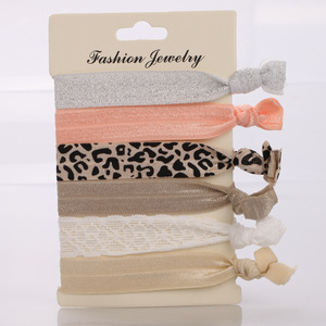 Bijoux de mode, attaches pour cheveux, nœuds élastiques, style décontracté pour femmes, style japonais et coréen, emballage en carton multifonctionnel - Product Image 5