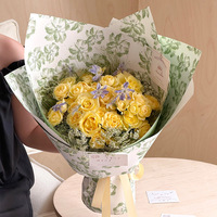 Papier d'emballage floral imperméable Huayimeng Collection Yuyin & Ouya, papier d'emballage pour bouquet de fleurs pour fleuriste
