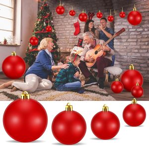 Boules de Noël en plastique incassable faites à la main de 3/4/6/8/10/15/20/25/30/40/50 cm - Vert/Argent/Rouge/Bleu/Doré Couleurs personnalisées - Product Image 4