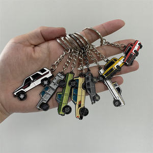تخصيص مختلف سلاسل مفاتيح السيارات المينا لينة ، أقراط معدنية ، المعلقات المفاتيح المعدنية المينا - Product Image 2