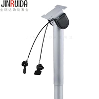 JIN RUI DA Cadre de bureau élévateur pneumatique mobile pliable et robuste avec réglage de la hauteur de 80 à 118 cm pour les espaces d'étude/de bureau compacts