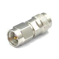 Adaptateur coaxial RF haute fréquence en acier inoxydable QSMA/SMA-JJG 50 ohms, connecteur coaxial à ondes millimétriques