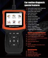 Herramienta de Diagnóstico para Autos M301, Compatible con el Sistema de Motor y ABS para Vehículos con Protocolo OBDII OBD2 de 12V, con Función de Reinicio de la Lámpara de Mantenimiento