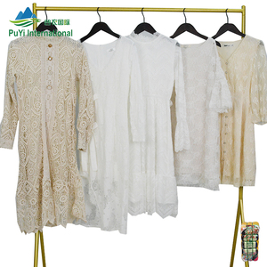 PUYI <strong>Wholesale</strong> Women's Knit Mesh Dress <strong>Bulk</strong> Used <strong>Clothing</strong> Mixed Used Clothes - Product Image 4