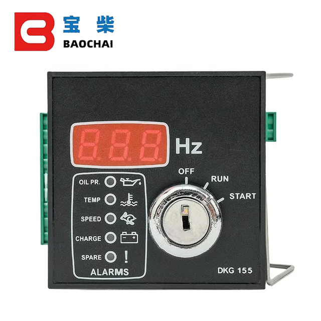 BAOCHAI Genset Accessories Automatic Ats Control Panel Board Key Switch Frequency Display Datakom DKG155 Diesel Generator