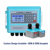 Medidor de Flujo Ultrasónico para Plantas de Tratamiento de Agua, Suministro de Agua Municipal, Facturación de Aguas Residuales, Tipo Abrazadera, No Invasivo, RS485 Modbus