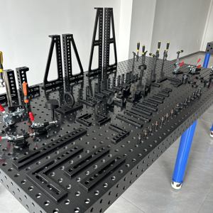 Çok delikli konumlandırma robotunun ölçüm ölçekleri ve aksesuarları ile nitrürlenmiş dökme demir çelik kaynak tablosu - Product Image 5