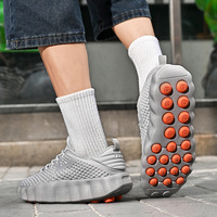 Chaussures de marche à lacets pour hommes et femmes grandes tailles, printemps, semelle souple, légères, respirantes, absorption des chocs, plusieurs tailles