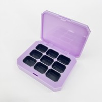 Palette de Gel Solide Portable Professionnelle pour Salon de Manucure, 4, 6, 9, 12 Grilles, Écologique, Personnalisable, Étui Cosmétique pour Gel, Vente Directe Usine