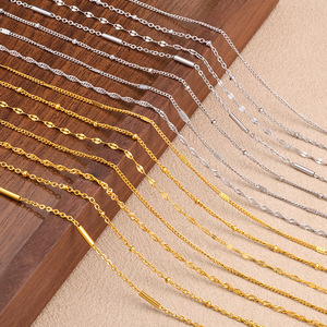 Offerta Imperdibile 2025 Collana Classica con Catena in Acciaio Inossidabile di Alta Qualità Antiallergica a Lunghezza Regolabile Gioielli di Moda da Donna - Product Image 1