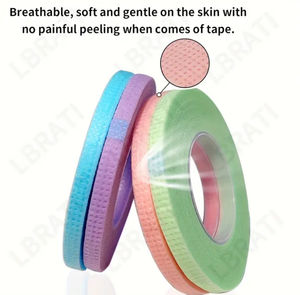 Cinta de Silicona de Alta Calidad para Extensiones de Pestañas DRAGONLASH, Fabricada a Máquina, Banda de Algodón Negra, Logotipo Personalizado, Venta al Por Mayor - Product Image 5