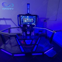 Simulador de Realidad Virtual 9D, Plataforma de Movimiento 9D, Simulador de Realidad Virtual 9D, Plataforma para Caminar, Juegos de Disparos en Venta