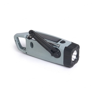 Lampe torche multifonctionnelle de haute qualité à alimentation manuelle, radio d'urgence à charge solaire pour l'extérieur, banques d'alimentation de prévention des catastrophes - Product Image 6