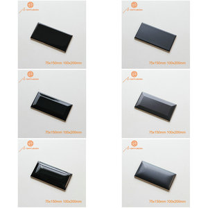 Moderne 7,5x15cm 3X6 Blanc Noir <span class=keywords><strong>pour</strong></span> appartements, hôtels, sols, finition mate polie <span class=keywords><strong>pour</strong></span> salle de bain - Product Image 1