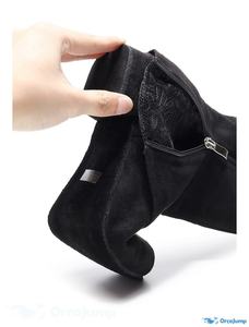 EVKOO0426 Chaussures sexy à talons hauts pour femmes, nouvelles bottes de <span class=keywords><strong>danse</strong></span> en daim noir avec semelle en daim noir - Product Image 6