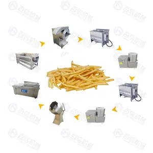 Ligne de production de frites surgelées et frites à moitié frites 100 kg/h Machine de fabrication de frites de pommes de terre