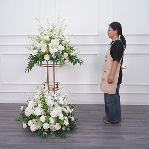 Boules de fleurs en soie en gros pour décoration de mariage, centres de table, fleurs artificielles, boules florales pour allées de mariage - Product Image 1