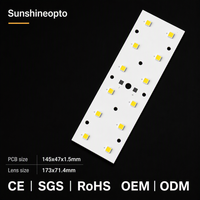 Carte PCB en aluminium personnalisée à 12 LED avec lentille optique pour éclairage public et éclairage de tunnel – Vente en gros directe usine