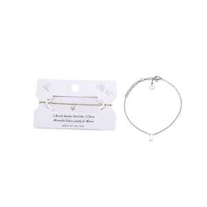 Bracciale con Charm a Forma di Lettera J in Acciaio Inossidabile, Gioiello Minimalista alla Moda per Donne - Product Image 1