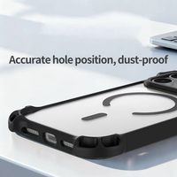 Coque de téléphone transparente antichute et antichoc pour iPhone 17 Air 16 Plus 15 14 13 12 Pro Max 11, compatible avec la recharge sans fil et magnétique