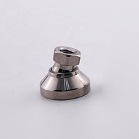 Pieds de nivellement réglables en acier inoxydable robustes de style industriel Support fixe en caoutchouc pour machine Filetage interne pour atelier