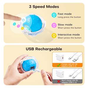 Tapis de <span class=keywords><strong>jeu</strong></span> de 28 pouces Kicker d'exercice d'intérieur activé par le mouvement automatique Balle roulante rapide Hide Seek Game Jouets interactifs - Product Image 6