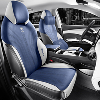 Pour BYD Atto 3 Yuan Plus 2022 2023 demi-paquet en daim léger et respirant respectueux de la peau protéger les sièges coussin housse de siège de voiture