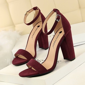 Sandales sexy à talons épais en cuir verni à bout ouvert pour femmes Bigtree Tacon Zapatos Mayorista Summer - Product Image 5