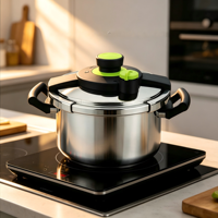 YONGDA Offre Spéciale 18/8 Autocuiseur En Acier inoxydable Super Fond De Capsule de Cuisine Appareil De Cuisine