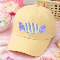Patch brodé de paillettes mignonnes en forme de bonbons, thermocollant, applique alimentaire pour la décoration DIY de vêtements, sacs et chapeaux