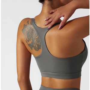 Nouvel arrivage de sous-vêtements de sport de course à pied régénérateur écologique Fitness Racer en forme de I soutien-gorge à dos nu haut de yoga pour femme - Product Image 1