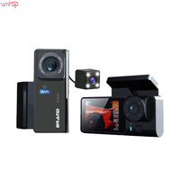Zimtop 2024 nouveau DVR de tableau de bord automobile à 3 caméras HD 1080p G-Sensor 3 pouces avec Mini caméra de voiture Wifi