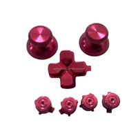 Kits de remplacement de boutons de baguettes en métal coloré pour contrôleur de jeu P5 poignées de pouce bouton croisé A/B/X/Y clés accessoires