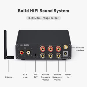 Receptor de Audio <span class=keywords><strong>Fosi</strong></span> Audio BT30D PRO Bt 2.1 Canales, Altavoz Subwoofer, Amplificador de Potencia de Sonido Estéreo HiFi - Product Image 3