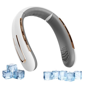 Ventilateur de cou portable 2000 mAh rechargeable sans fil, ventilateur rafraîchissant à porter autour du cou, ventilateurs portables, logo personnalisé, vente en gros d'usine - Product Image 1