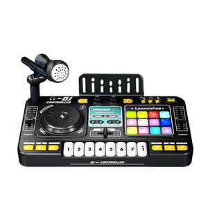 Tavolo Musicale Multifunzione <span class=keywords><strong>per</strong></span> DJ con Microfono e Pianoforte Simulato in Plastica ABS <span class=keywords><strong>per</strong></span> Principianti - Product Image 1