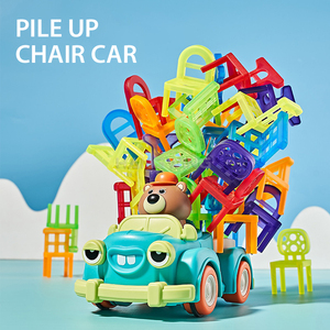 Hw New Design Children's <strong>Crazy</strong> Stacking Chair Building <strong>Blocks</strong> Assembled Educational Game Toys to Exercise Thinking Pickup Truck - Product Image 2