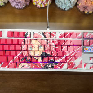 Ensemble de touches translucides Na-ru-to imprimées sur le côté, en PBT, profil <span class=keywords><strong>Cherry</strong></span>, impression par sublimation sur cinq faces pour <span class=keywords><strong>clavier</strong></span> mécanique - Product Image 6