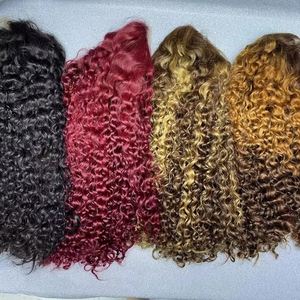 Letsfly Wholesale 10A 200% ผมหยิกสั้นทรงบ็อบ 13x4  วิกผมลูกไม้แบบเต็มศีรษะ  โปร่งใส  ผมแท้บราซิลสำหรับผู้หญิง - Product Image 3