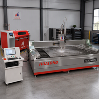 Machine de découpe à jet d'eau CNC 5 axes de haute précision, machine de traitement automatique de la pierre pour dalles de marbre et de granit, Hualong Machinery