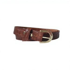 Custom Designing Men's Women's <b>Vintage</b> Fashionable Genuine Cow Hide Steel Buckle <b>Belts</b> Accessories Durable Waterproof - Product Image 3