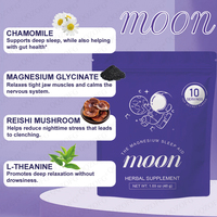 Poudre d'aide au sommeil au magnésium OME avec glycinate de magnésium, L-théanine, mélange de boisson naturelle pour favoriser le sommeil pour adultes