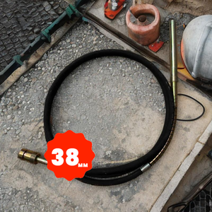 Suministro directo de fábrica Vibrador de hormigón de alta potencia de 38mm Compactación de nivel industrial Externo impulsado por motor duradero - Product Image 1