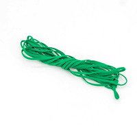 Élastiques professionnels jetables noirs doux et ronds en Spandex/Polyester Jacquard pour boucles d'oreilles