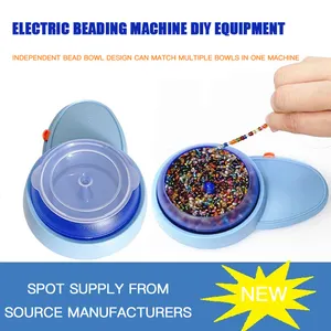 آلة خرز كهربائية لصنع الأساور، ماكينة نسج الخرز الكريستالي الزجاجي الأوتوماتيكية، آلة صغيرة لصناعة الخرز والحياكة - Product Image 5